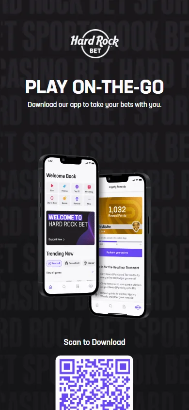 Rockbet Casino games area on a mobile device